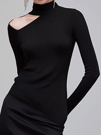Asymmetric Cut-Out Top And Maxi Skirt Set