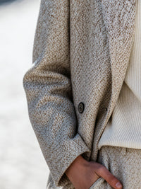 Textured Wool-Blend Blazer