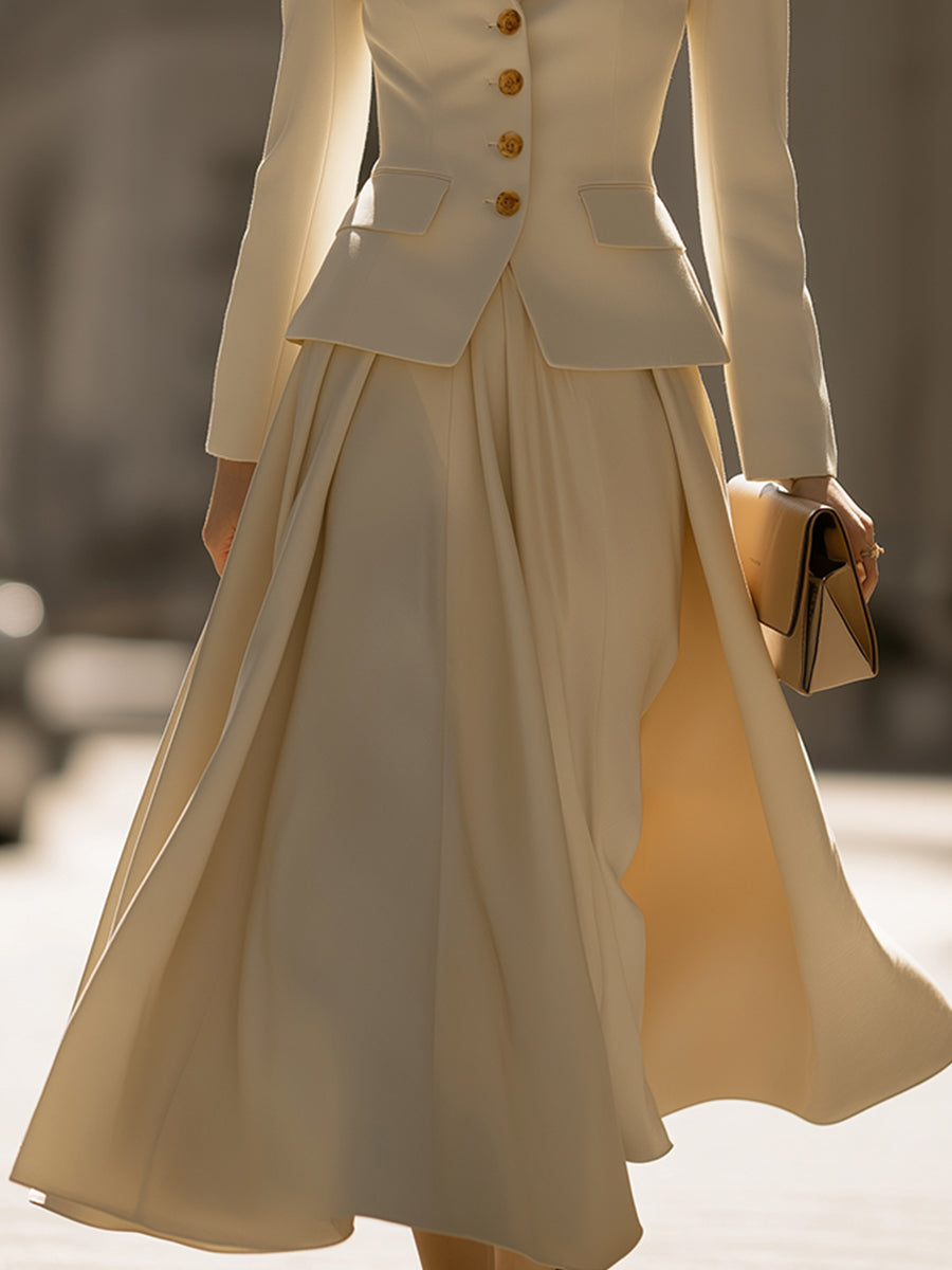 High-grade Umbrella Skirt Suit Three-dimensional Suit