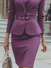 Haute Couture Vest Suit Two Piece Set