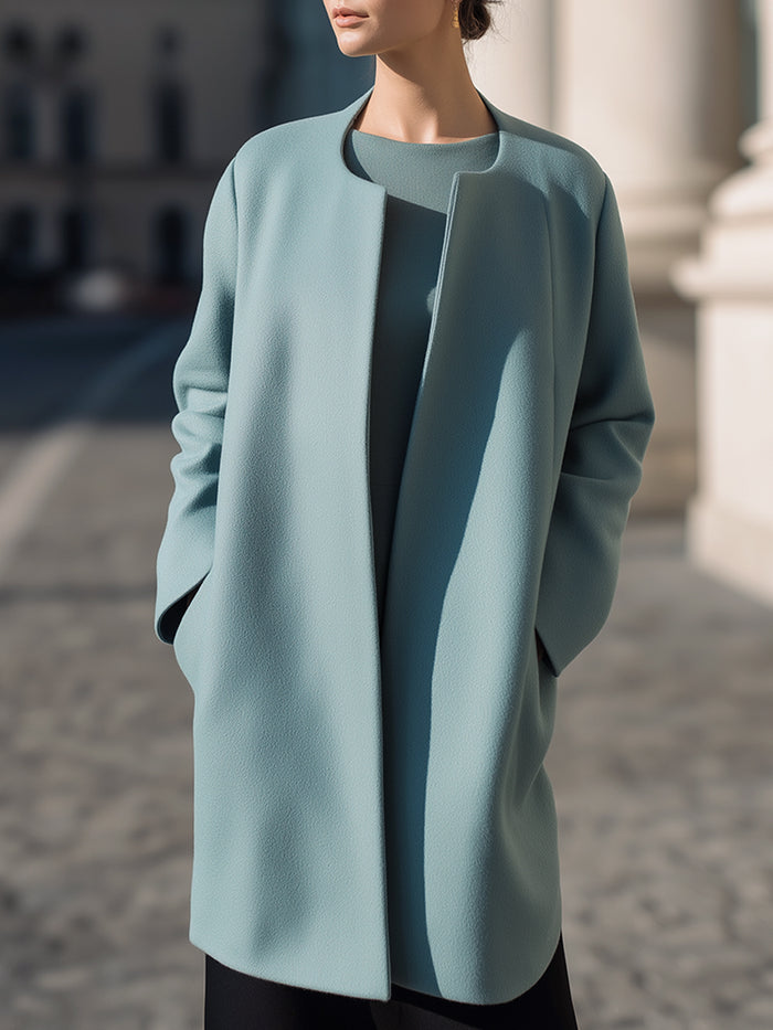 Elegant Powder Blue Coat