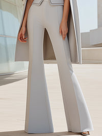Elegant Light Grey Cape Set