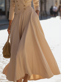 Double-Breasted Blazer Gown