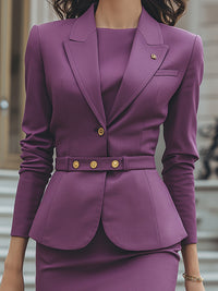 Haute Couture Vest Suit Two Piece Set