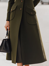 Stand-Collar Tailored Coat
