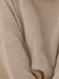 Casual Off-Shoulder Knit Sweater With Ruffle Detail