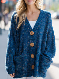 Chunky Knit Cardigan With Button Front
